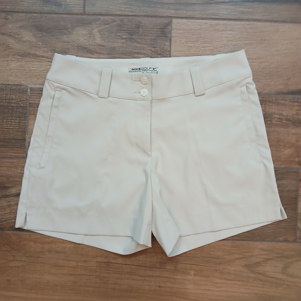 Nike Golf Shorts Womens 6 Tan Performance Stretch Flex Outdoors